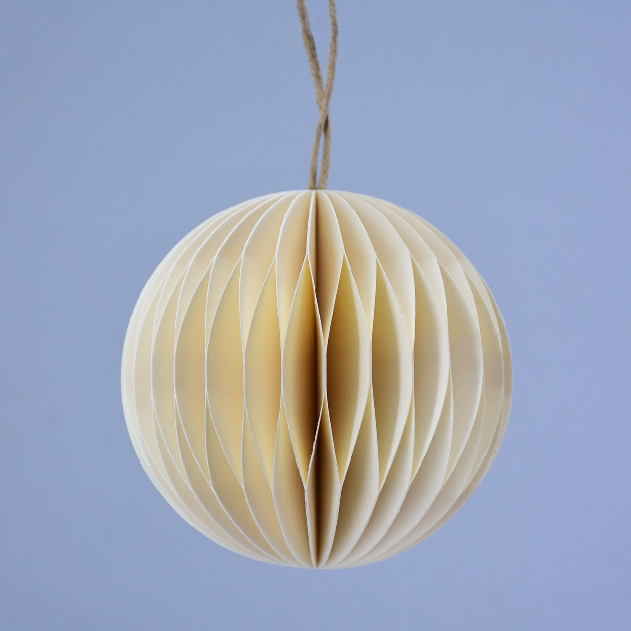 Honeycomb ball hanger made of paper/cardboard white (W/H/D) 8x8x8cm