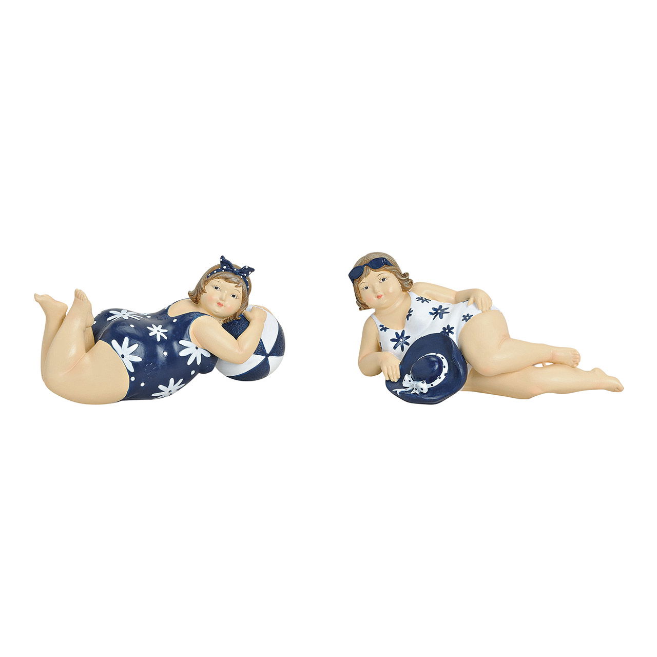 Femme en maillot de bain en poly, assorti 2 fois, L20 x P8 x H8 cm Femme en maillot de bain en poly, assorti 2 fois, L20 x P8 x H8 cm