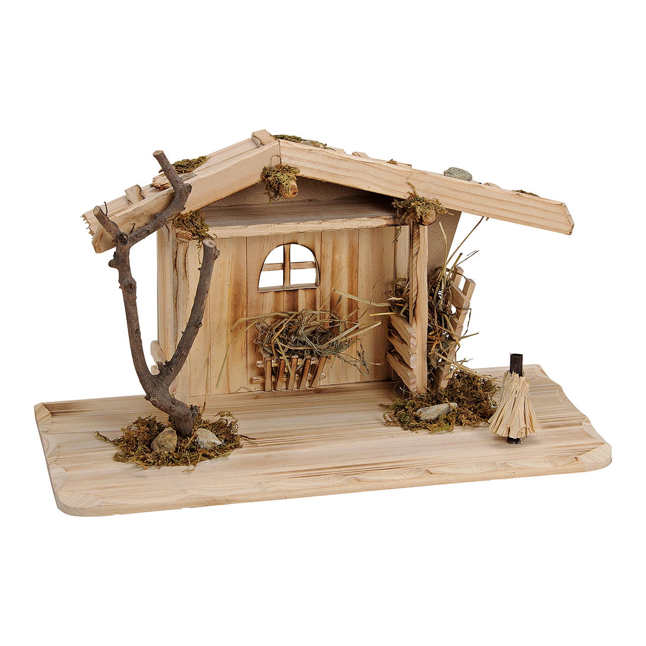 Casetta in legno di pino naturale (L/H/D) 41x22x19cm Casetta in legno di pino naturale (L/H/D) 41x22x19cm