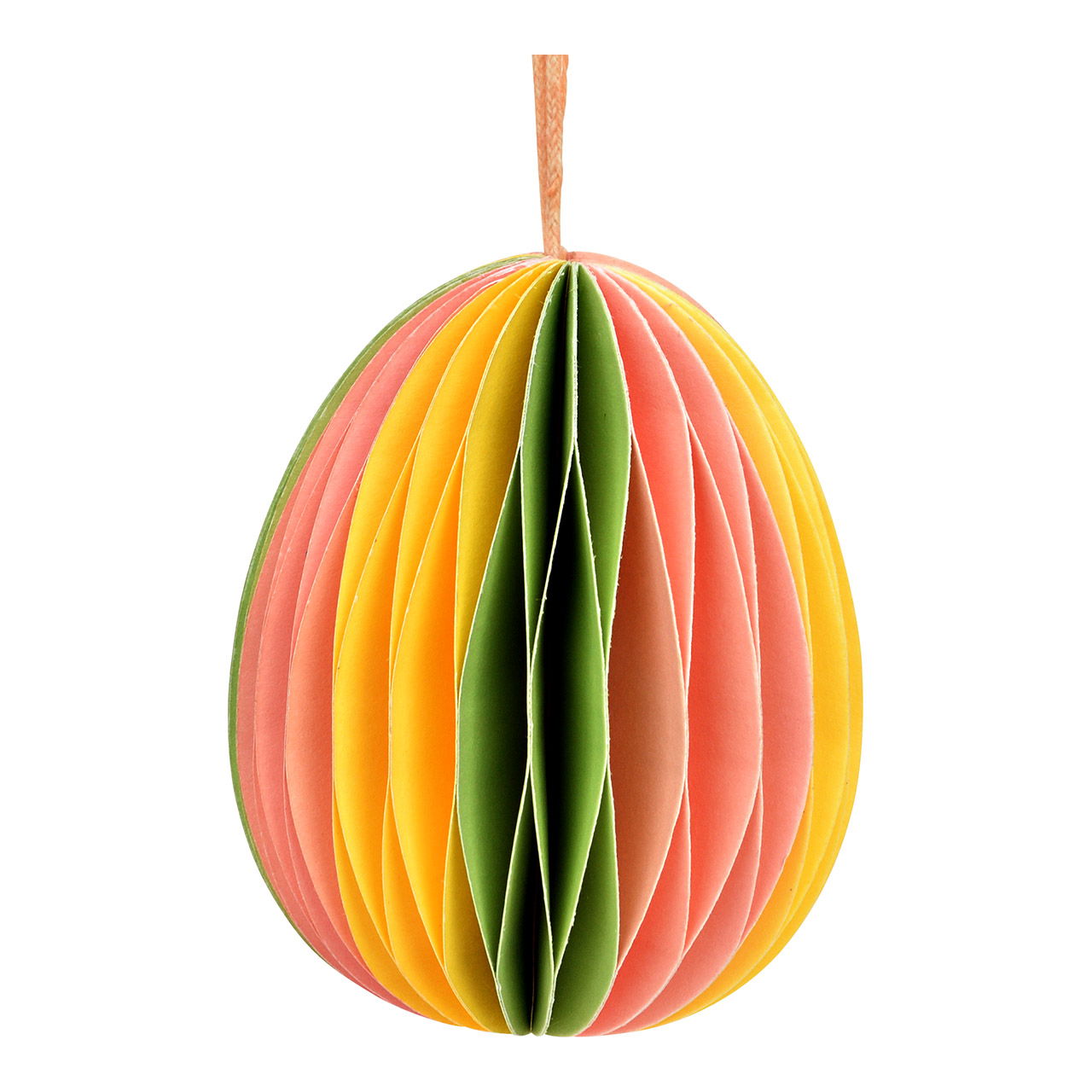 Hänger Osterei Honycomb aus Papier/Pappe, Bunt (B/H/T) 6x6x6cm Kunst, Papier