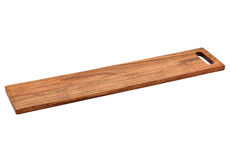 Planche à servir en bois d'acacia naturel (L/H/P) 60x1,5x12cm