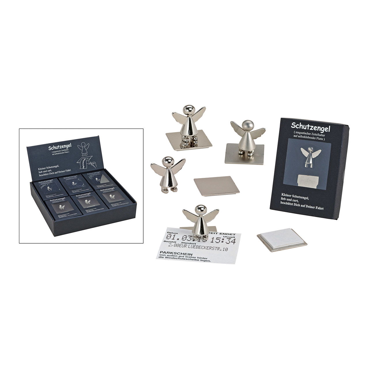 Note holder guardian angel magnet 2-S, W3 x D3 x H3 cm Schutzengel, Anhänger, Figur, Schmuckstück, Engelstatue