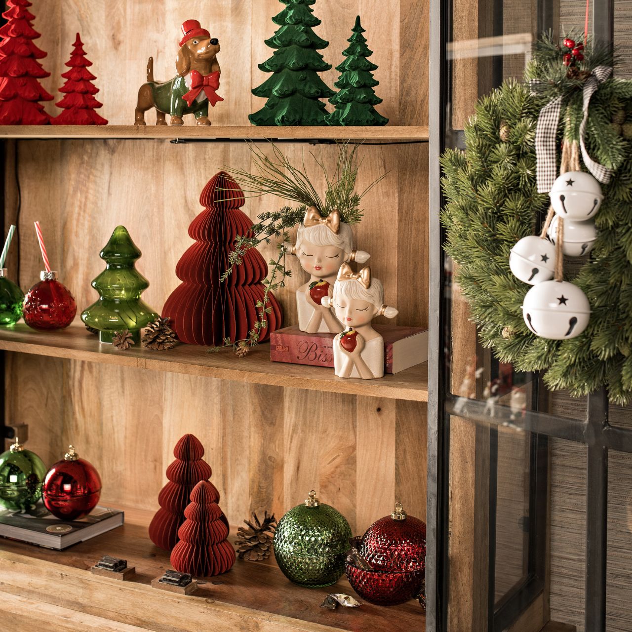 Weihnachten, Weihnachtsdekorationen, Festival, Weihnachtsbaum, Person