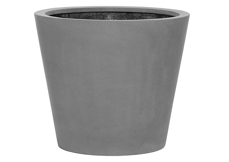 Vaso da fiori in Fiberstone grigio (L/H/D) 58x50x58cm