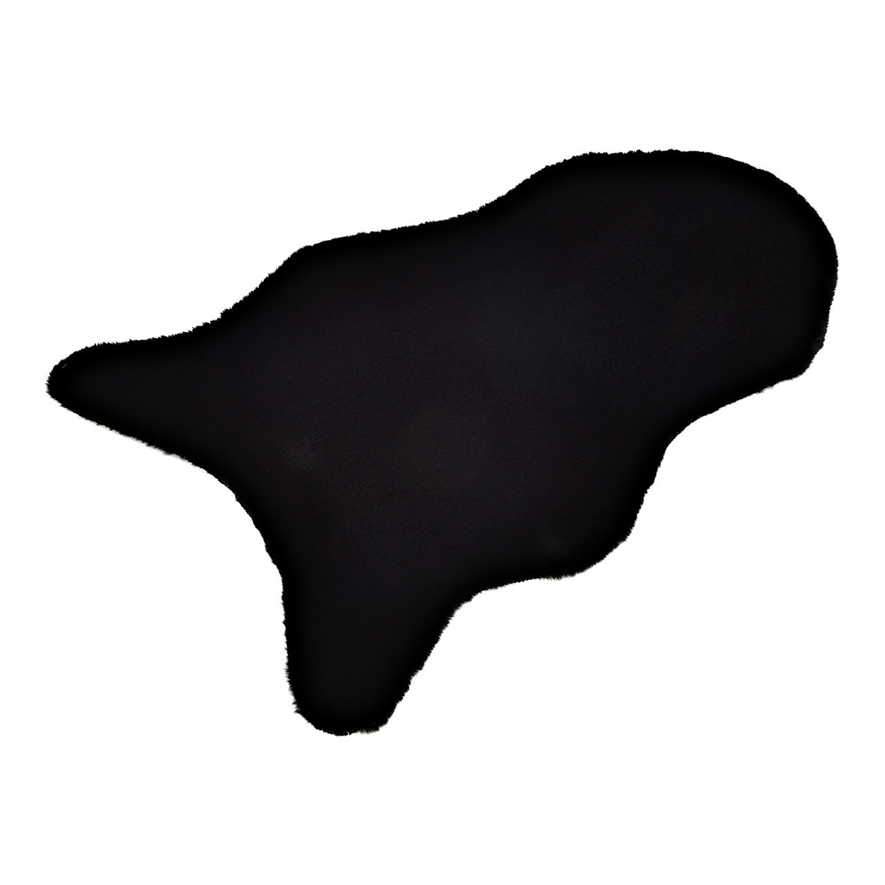 Kunstfell kurz aus Polyester Schwarz (B/H/T) 80x50x2cm Kunstfell kurz aus Polyester Schwarz (B/H/T) 80x50x2cm