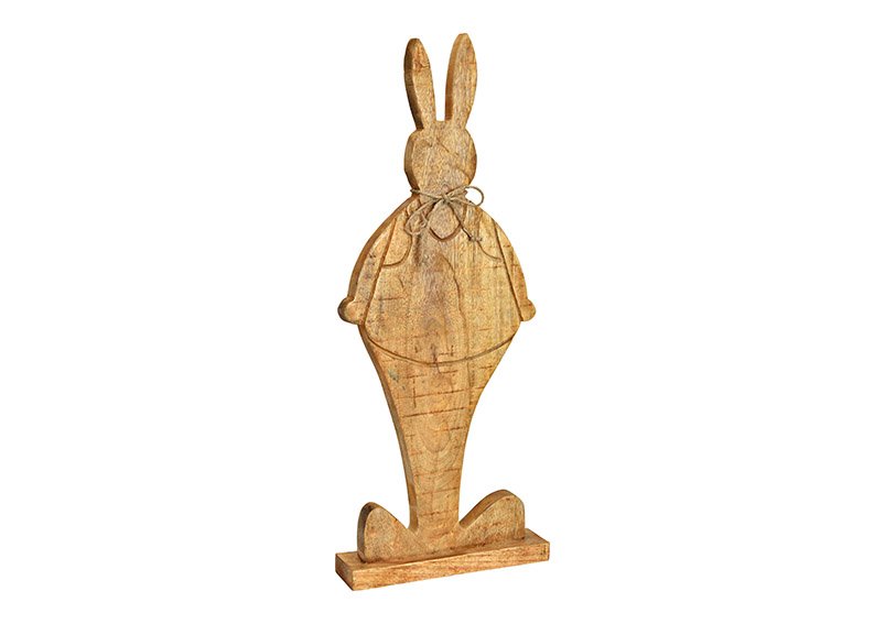 Expositor Hare de madera de mango natural (A/H/D) 25x62x6cm