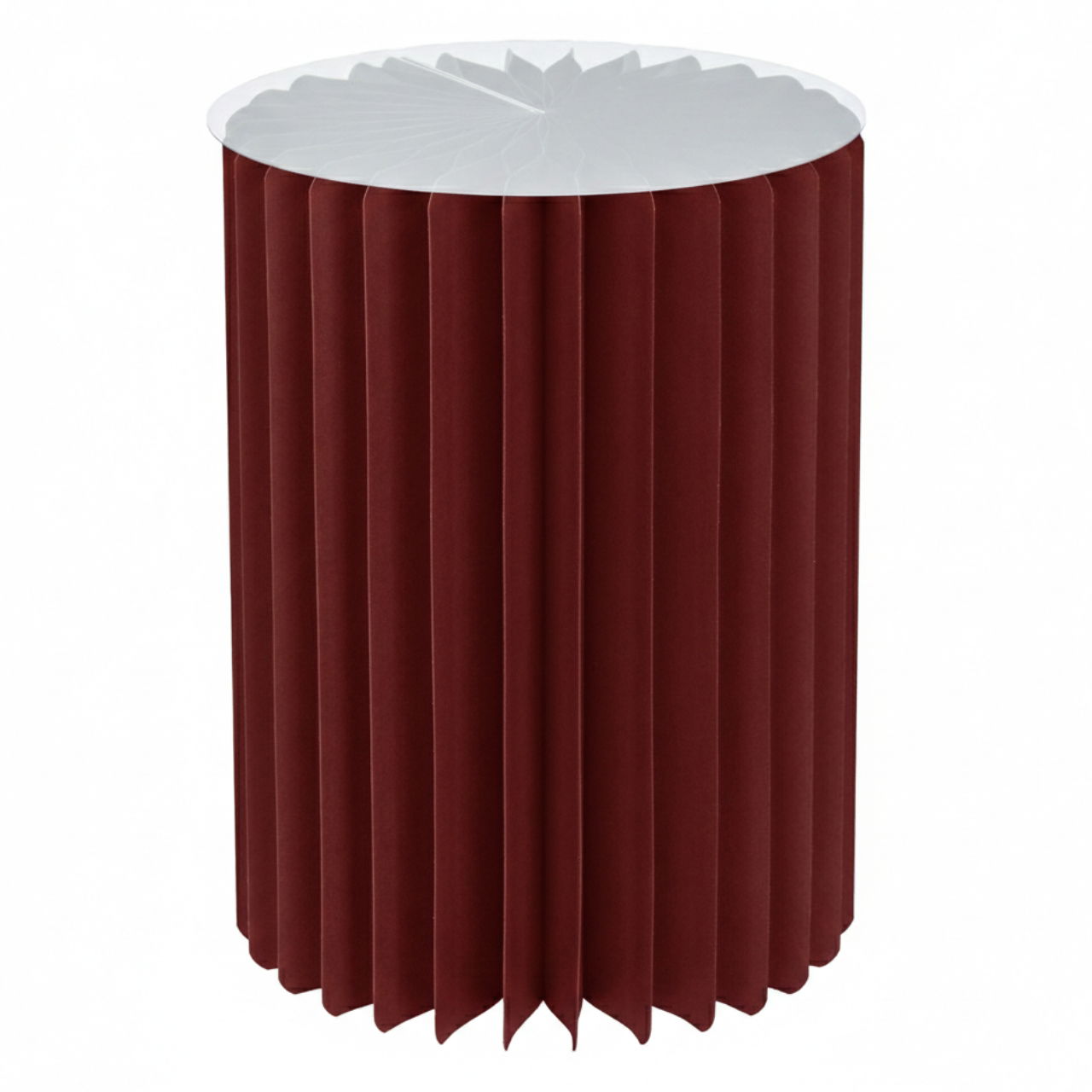 Honeycomb table made of paper/cardboard red (W/H/D) 30x40x30cm Zylinder, Moebel