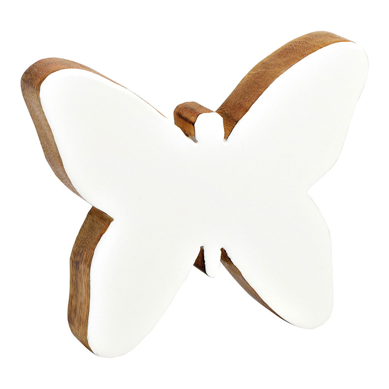 Mango wood butterfly white (W/H/D) 15x12x2cm