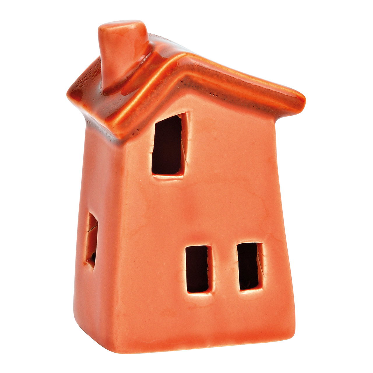 Haus aus Keramik terracotta (B/H/T) 5x10x4cm